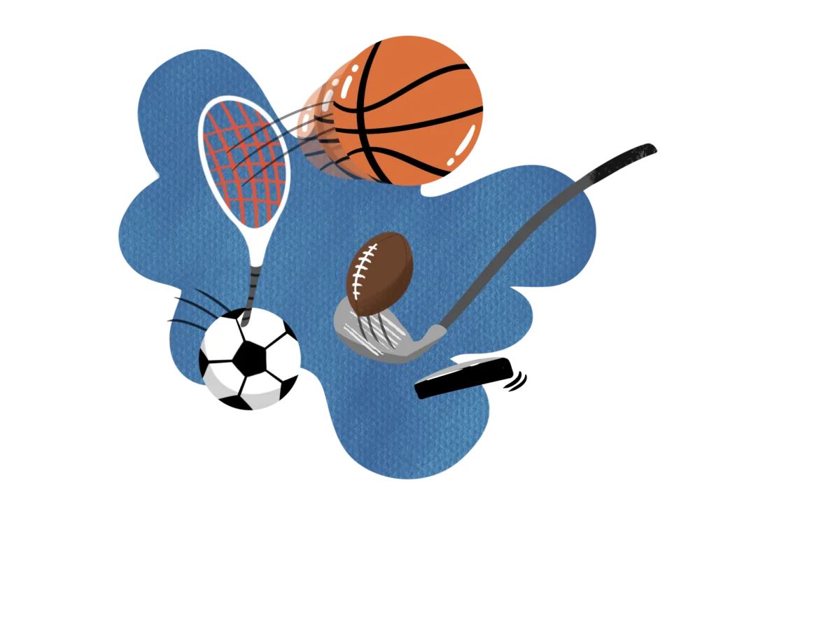 Dynamic Sports Equipment Clipart Collection with Variety of Iconic Balls and Rackets