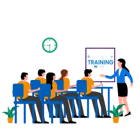 Professional Corporate Training Session Illustration Clipart Design
