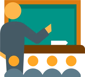 Professional Training Session Classroom Clipart Illustration Design