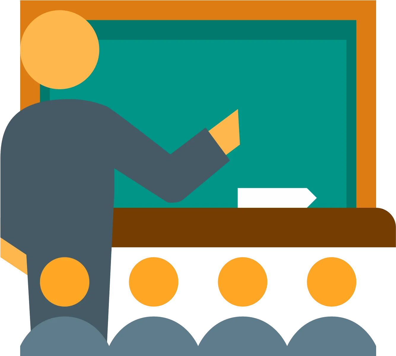 Professional Training Session Classroom Clipart Illustration Design