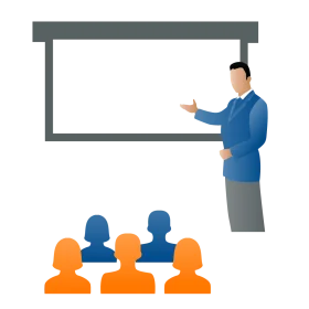 Professional Training Session Clipart Illustration of Corporate Learning