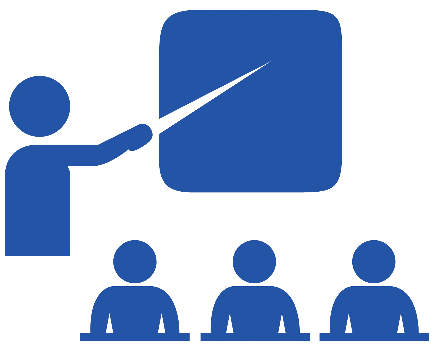 Professional Training Session Clipart: Instructor Guiding Learners