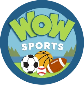WOW Sports Clipart: A Playful Collection of Athletic Spheres in Bold Design