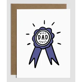Charming Hand-Drawn Dad Award Ribbon Clipart Design for Father's Day Celebration