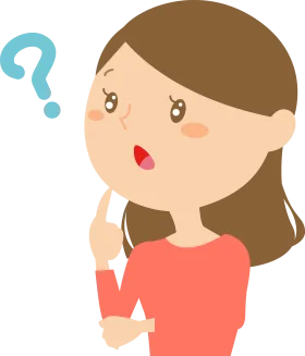 Curious Young Girl Questioning Clipart with Thoughtful Expression