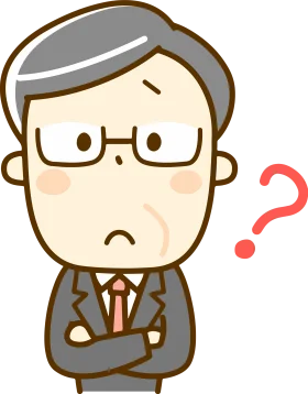 Perplexed Professional Clipart: A Cartoon Businessman's Moment of Confusion