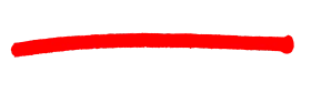 Bold Crimson Horizontal Clipart Line Segment with Smooth Curved Edge Design