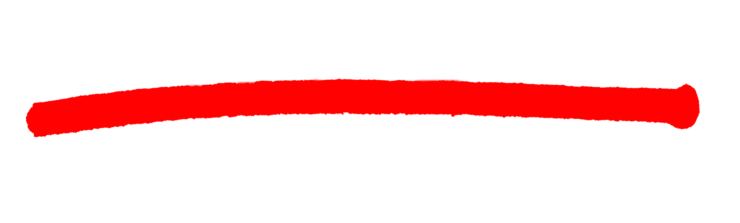 Bold Crimson Horizontal Clipart Line Segment with Smooth Curved Edge Design