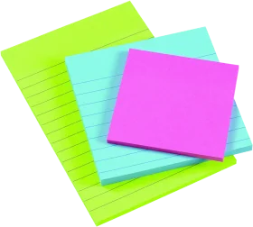 Colorful Sticky Notes Clipart: Bright Squared Papers for Creative Organization