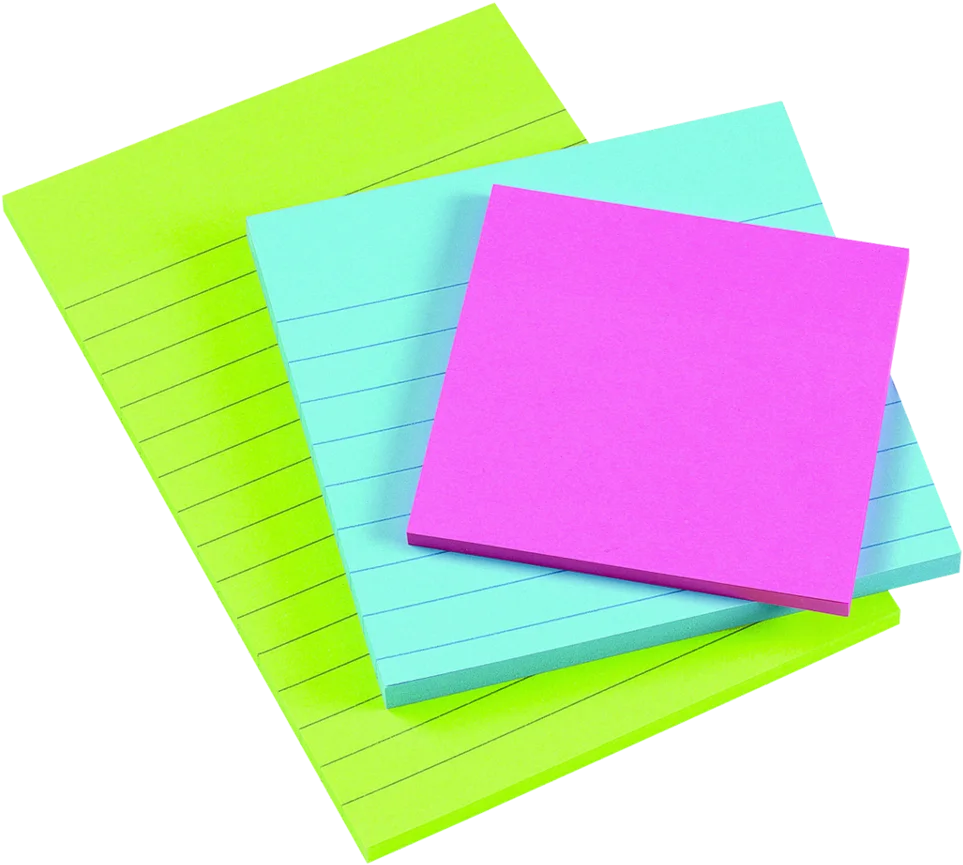 Colorful Sticky Notes Clipart: Bright Squared Papers for Creative Organization