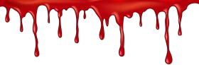 Dripping Blood Red Graphic Clipart Design with Liquid Splatter Effect