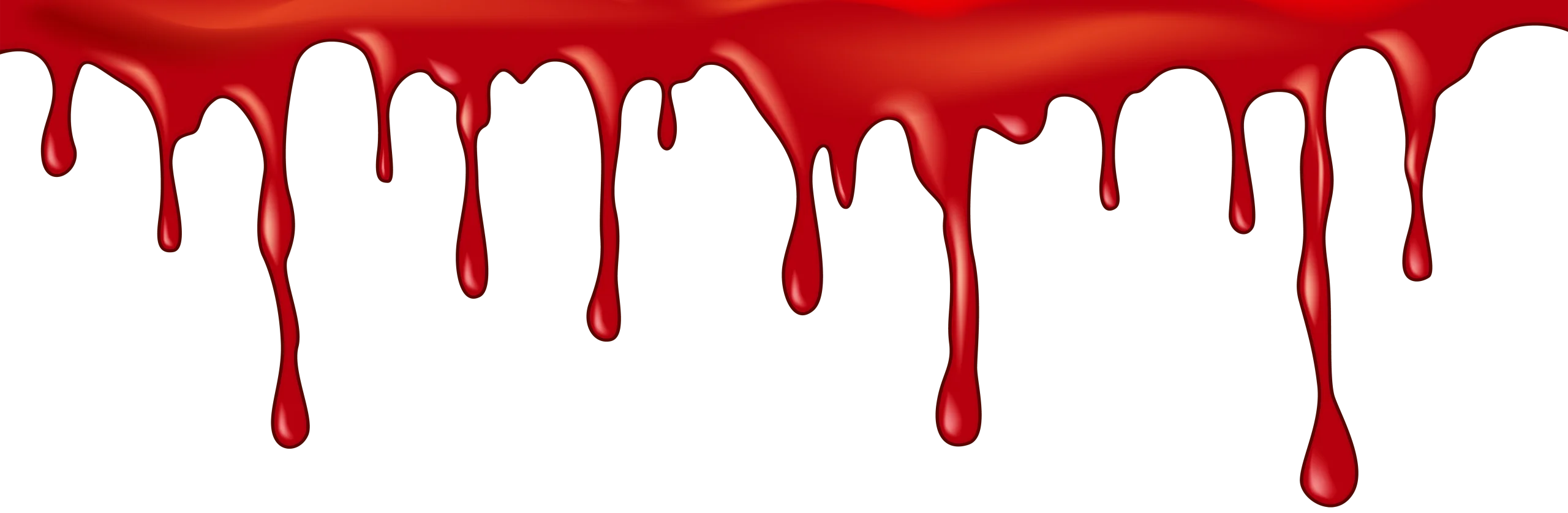 Dripping Blood Red Graphic Clipart Design with Liquid Splatter Effect