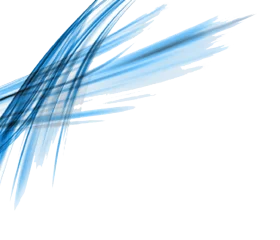 Dynamic Azure Linear Motion Abstract Clipart Design with Fluid Geometric Trajectories