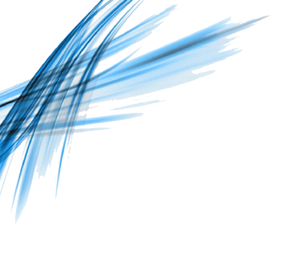 Dynamic Azure Linear Motion Abstract Clipart Design with Fluid Geometric Trajectories