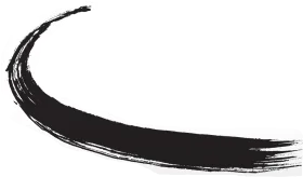 Elegant Black Curved Paintbrush Stroke Clipart with Dynamic Fluid Motion
