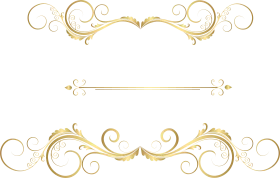 Elegant Golden Flourish Scroll Clipart with Ornate Decorative Swirling Lines