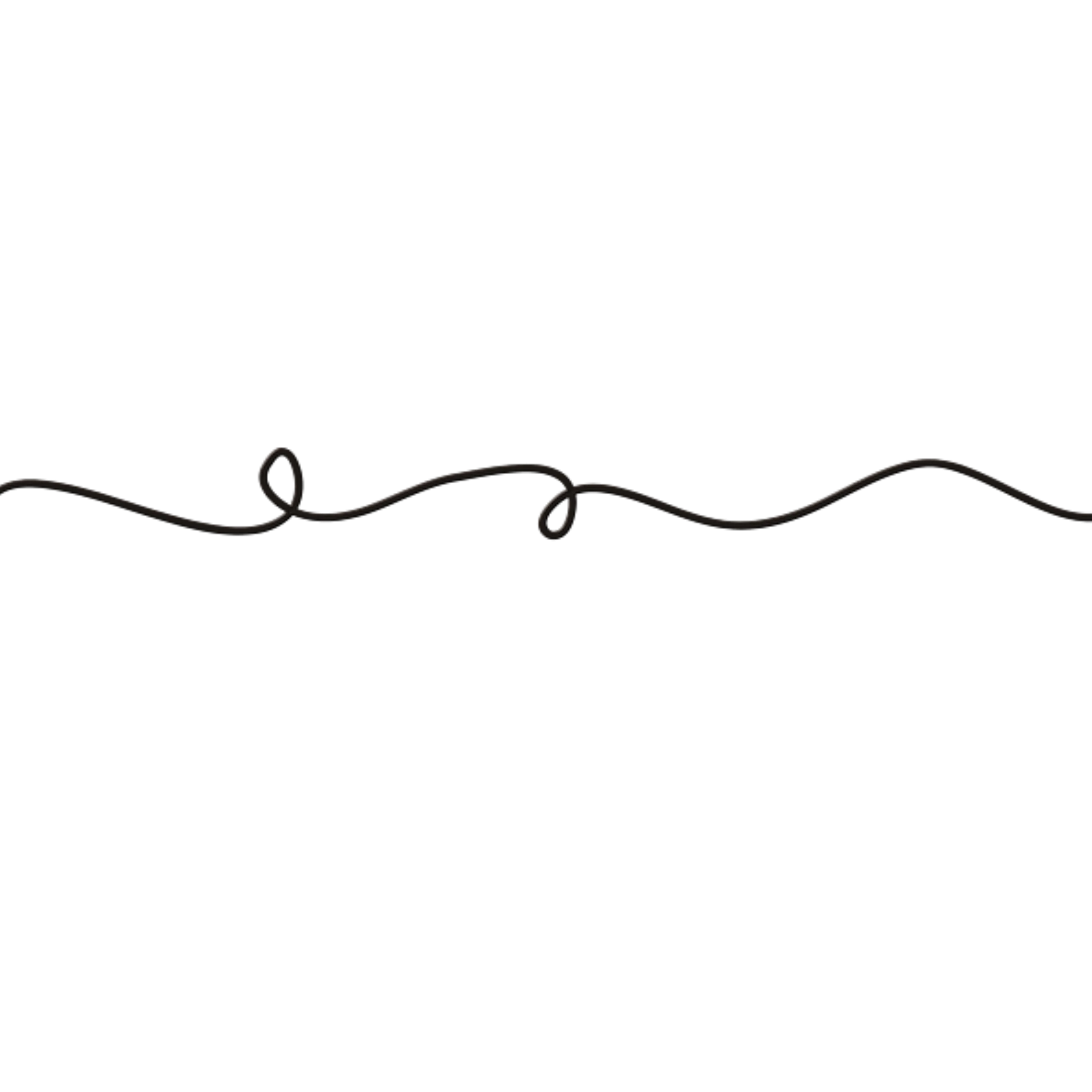Elegant Minimalist Continuous Line Art Clipart with Gentle Curves and Flow
