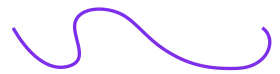Elegant Purple Wavy Curve Line Clipart with Smooth Flowing Design