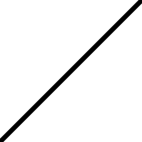 Minimalist Single Diagonal Black Line Clipart Design Element
