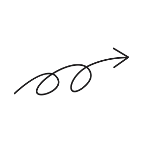 Minimalist Swooping Arrow Clipart with Elegant Curved Loops and Linear Trajectory