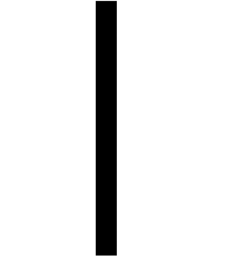 Minimalist Vertical Line Clipart: Pure Geometric Design in Black