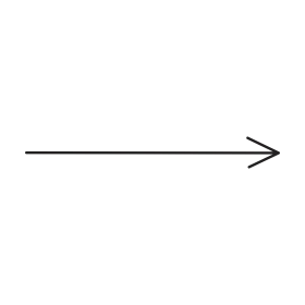 Simple Minimalist Unidirectional Arrow Clipart Pointing Rightward