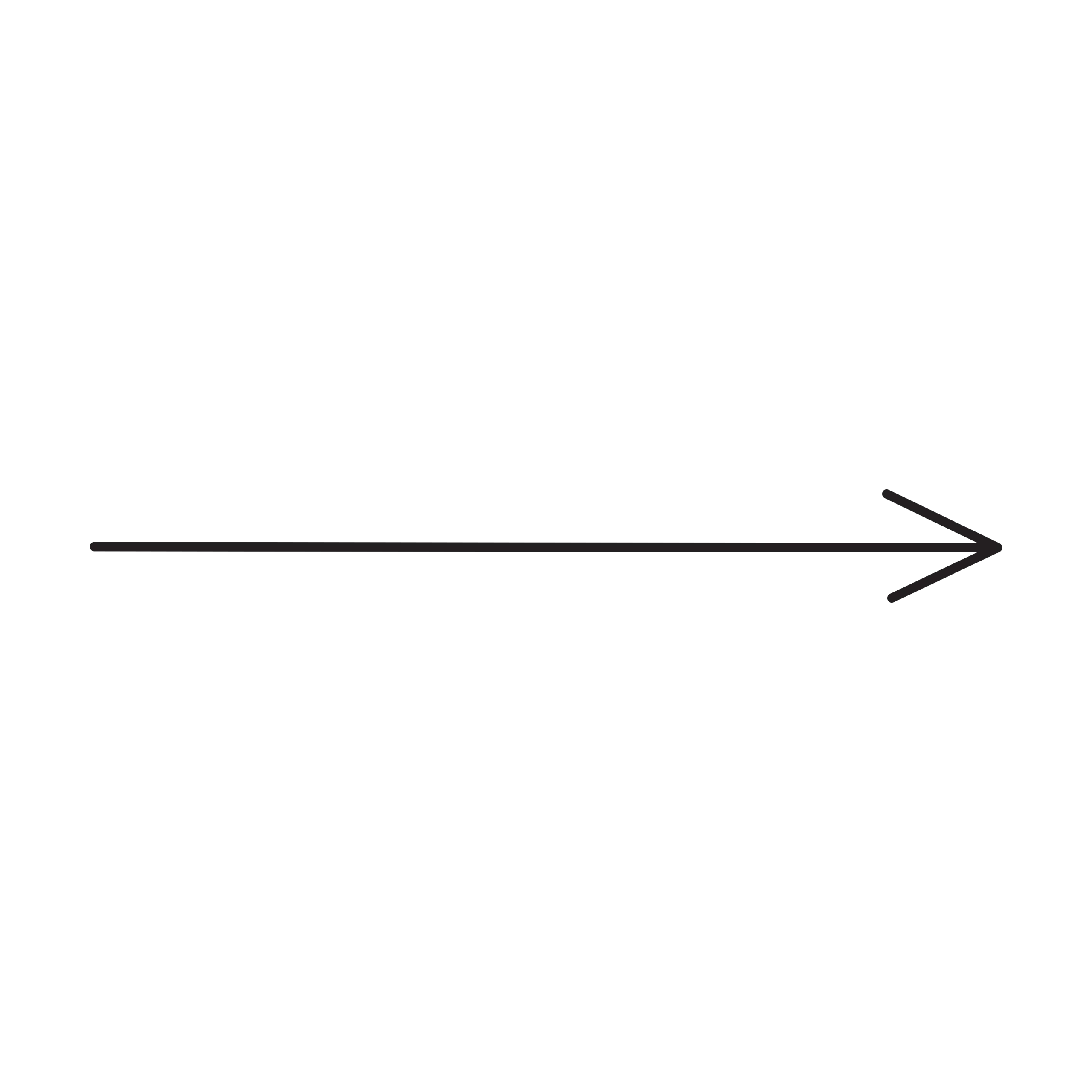 Simple Minimalist Unidirectional Arrow Clipart Pointing Rightward
