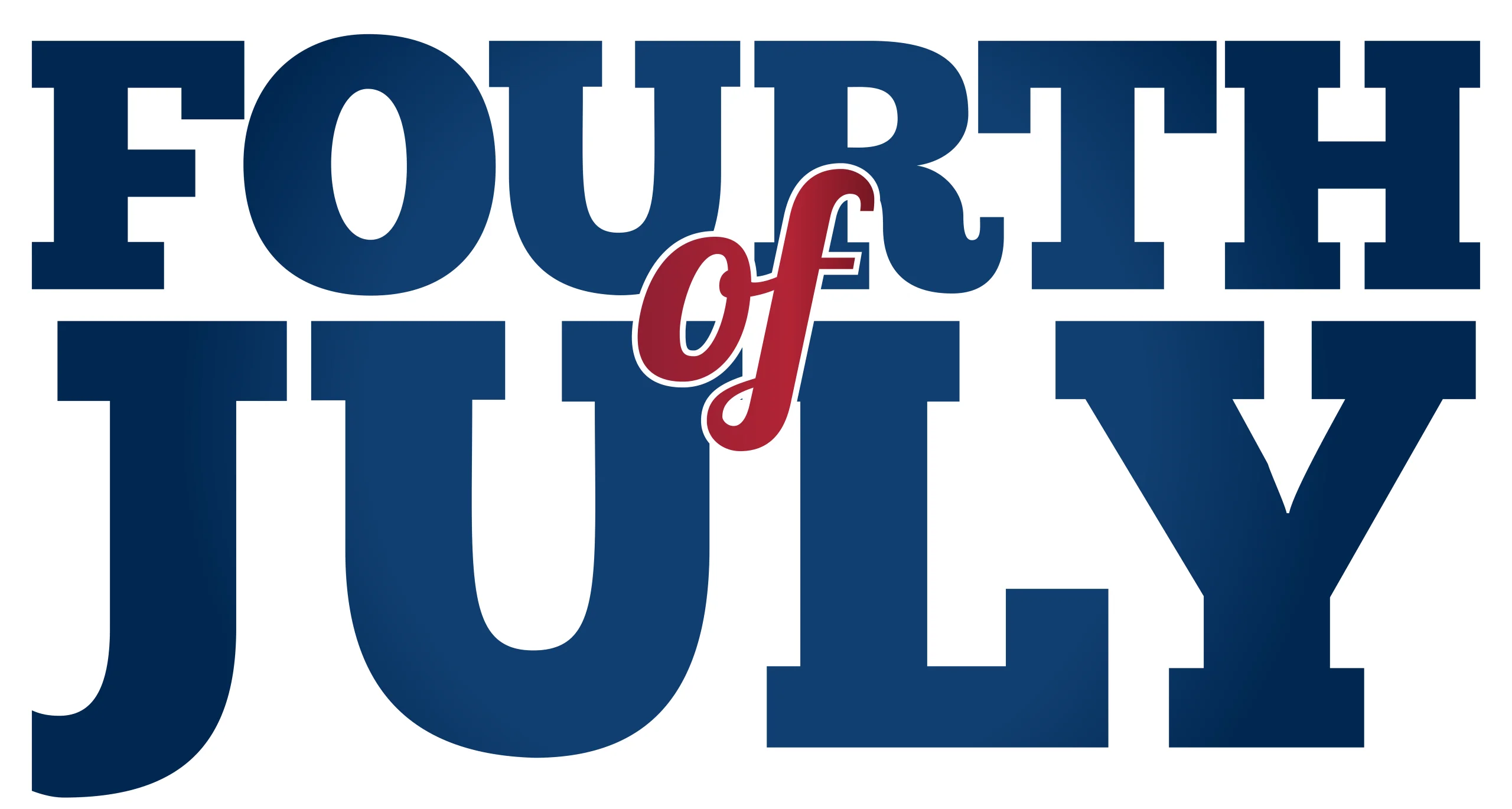 Bold and Patriotic Fourth of July Independence Day Celebration Clipart Design