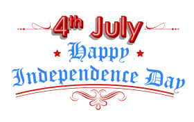 Elegant 4th of July Independence Day Celebration Patriotic Clipart Design