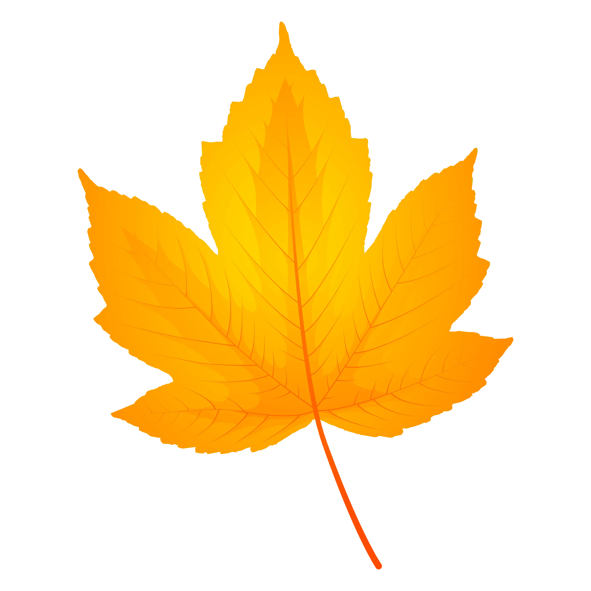 Golden Maple Leaf Clipart: Capturing the Warm Glow of Autumn's Embrace