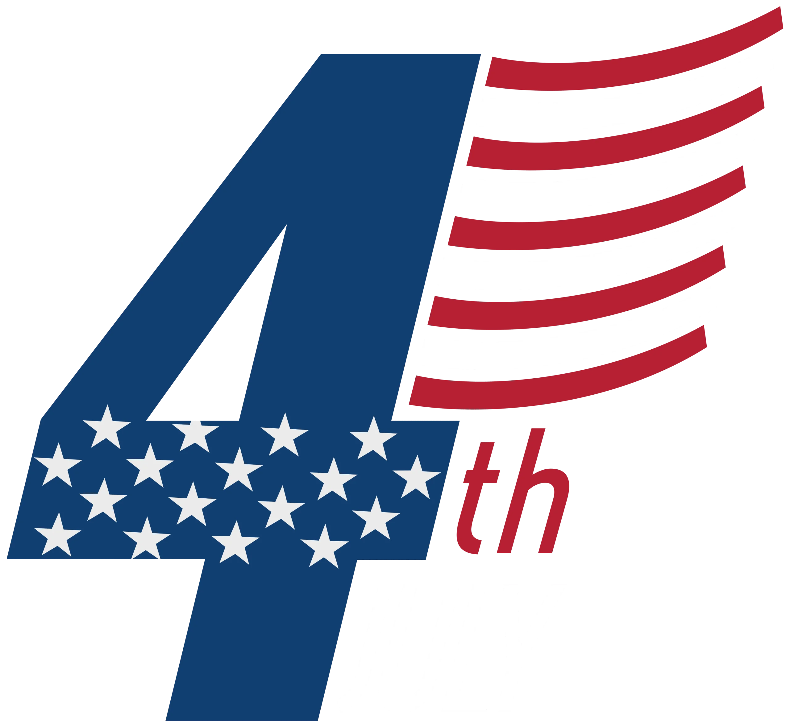 Patriotic 4th of July Independence Day Celebration Clipart Design