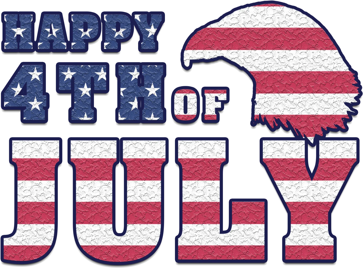 Patriotic Fourth of July Independence Day Celebration Clipart Design