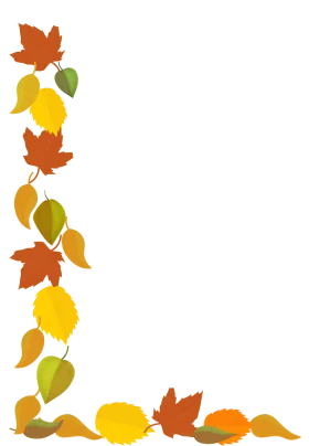 Elegant Autumn Leaves Clipart: A Delicate Dance of Fall's Warm Color Palette