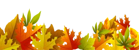 Enchanting Autumn Leaves Clipart: A Warm Seasonal Border of Falling Foliage