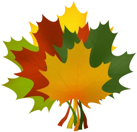 Enchanting Autumn Maple Leaves Clipart Showcasing Seasonal Color Transformation