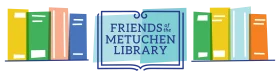 Friends of Metuchen Library: Colorful Book Spines Clipart Illustration Design