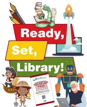 Ready, Set, Library! Exciting Educational Clipart Showcasing Learning Adventures