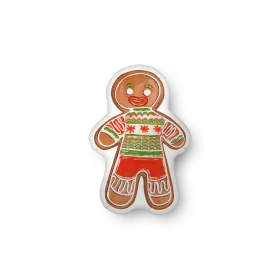 Festive Holiday Gingerbread Man Clipart with Charming Christmas Sweater Design