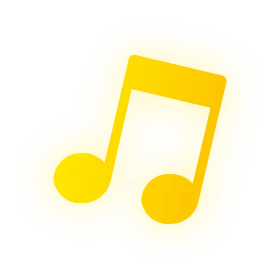 Sunny Yellow Musical Note Clipart Design - Harmonious Graphic Symbol