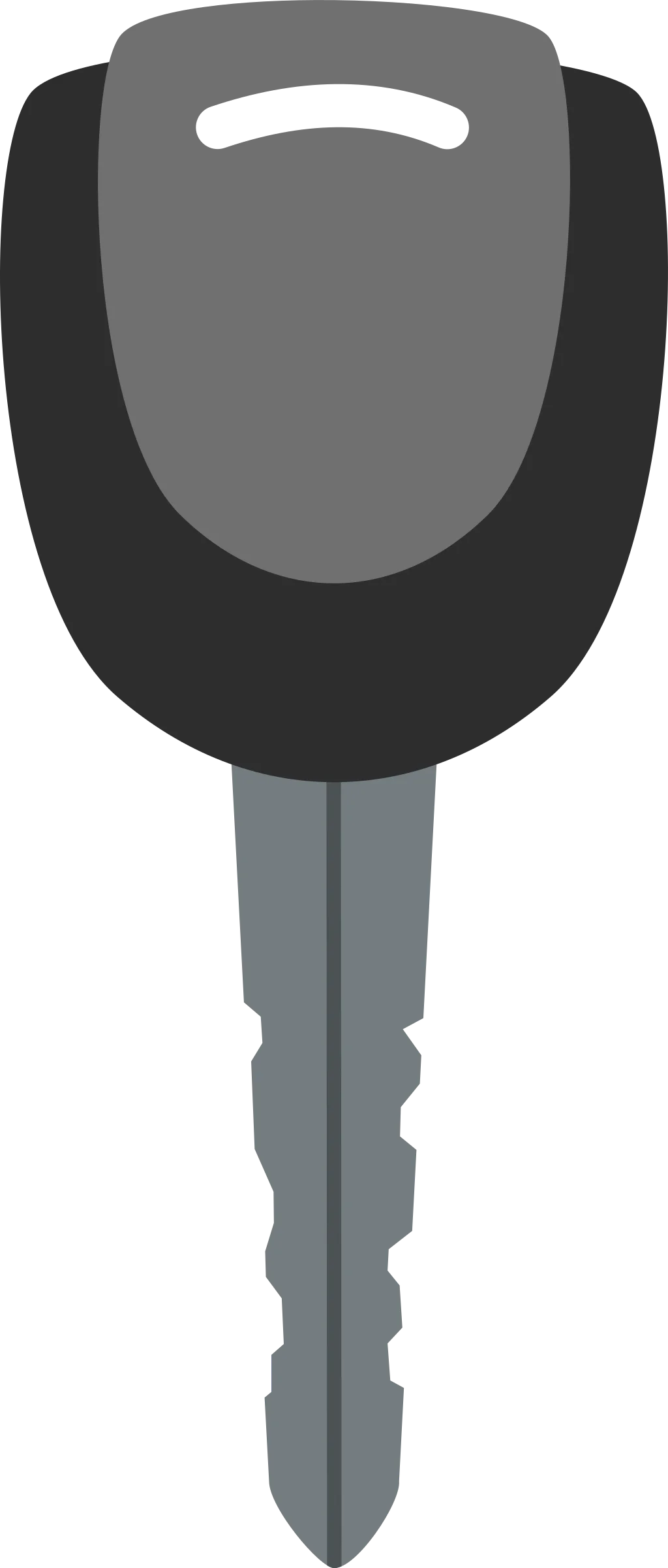 Monochrome Automotive Transponder Key Clipart Illustration Design