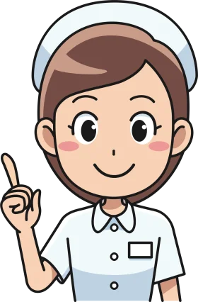 Friendly Female Nurse Clipart Illustration with Informative Gesture