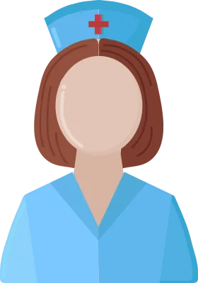 Professional Healthcare Nurse Icon Clipart - Medical Professional Silhouette Design