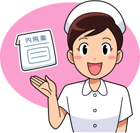 Professional Nurse in White Uniform Presenting Medical Information Clipart Illustration