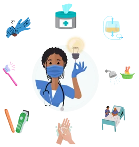 Healthcare Heroes: Comprehensive Nursing Profession Clipart Collection Illustrating Medical Essentials