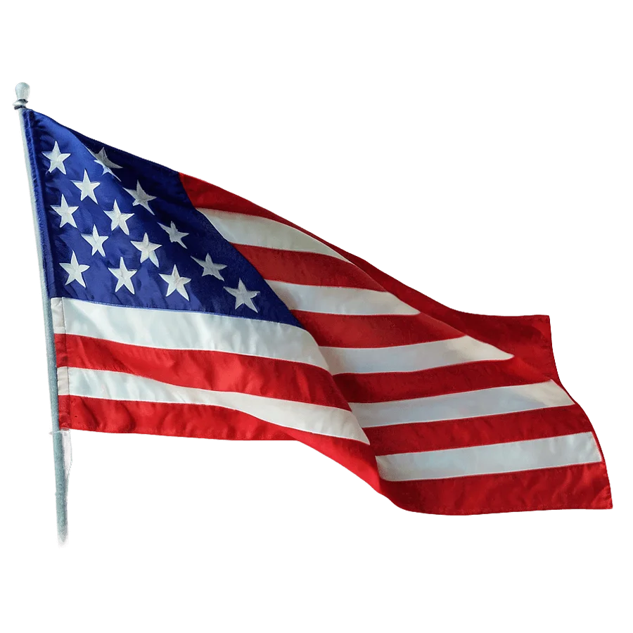 American Flag Clipart: Symbolic Stars and Stripes Waving with Patriotic Pride