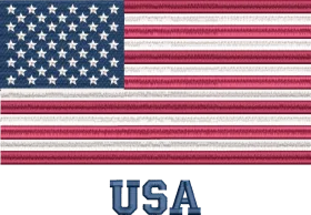 Classic American Flag Clipart Illustration with Patriotic Color Palette