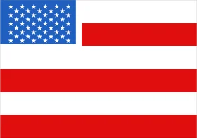 Classic American Flag Stars and Stripes National Emblem Clipart Design