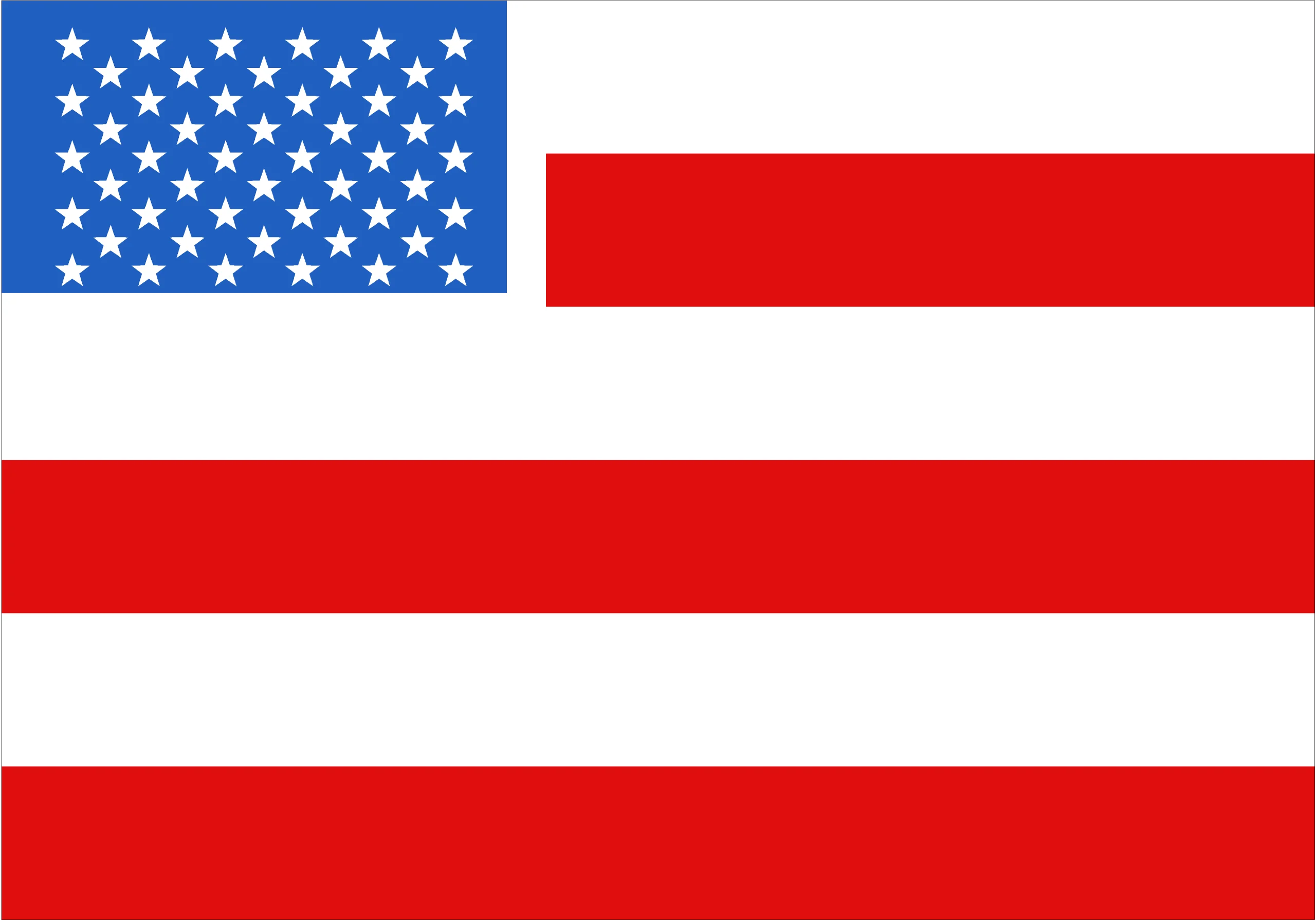 Classic American Flag Stars and Stripes National Emblem Clipart Design