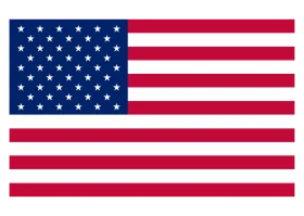 Classic United States National Flag Clipart Design with Stars and Stripes
