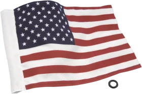 Patriotic American Flag Clipart with Elegant Waving Textile Design